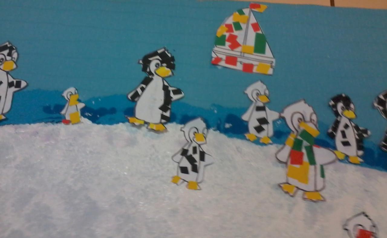 Pingouins sur la banquise